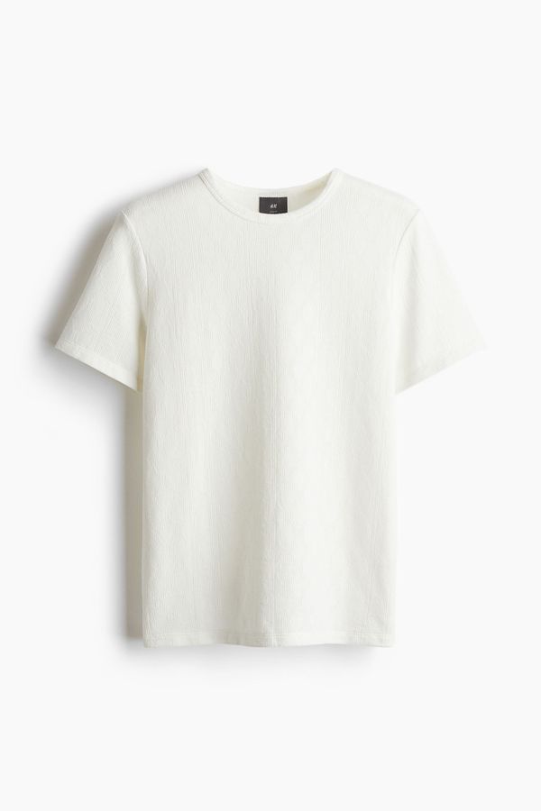Polera con textura Slim Fit