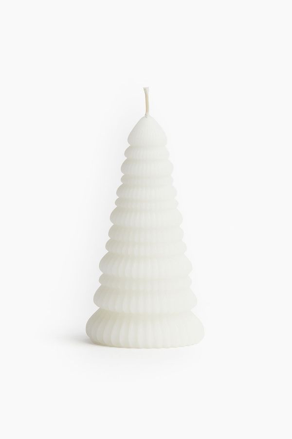 Small fir-tree-shaped candle