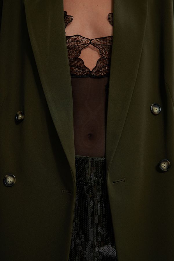 Blazer de doble botonadura