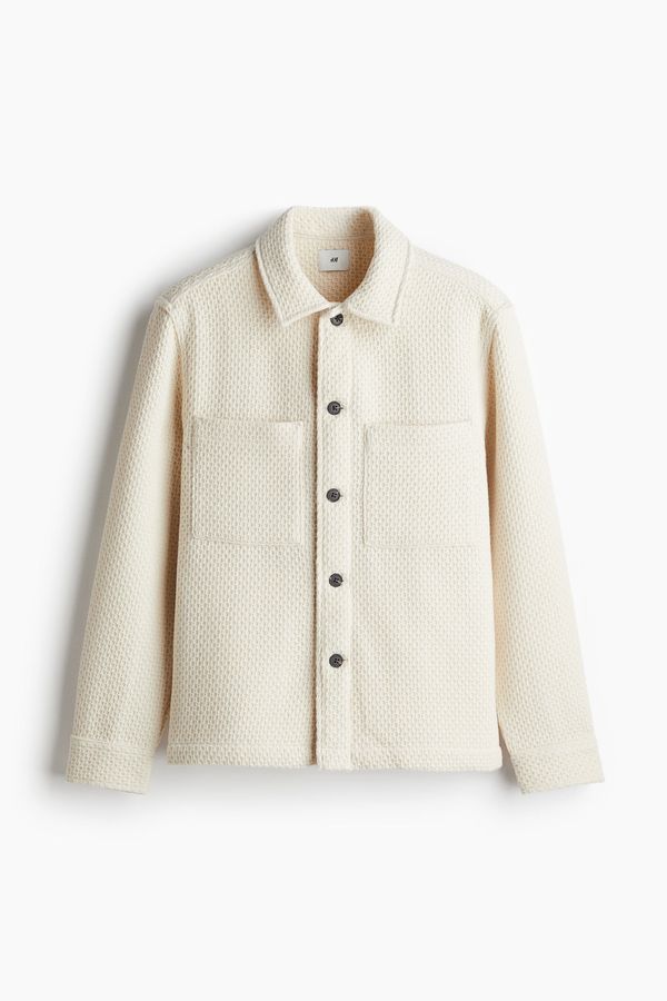 Overshirt en tejido waffle Regular Fit