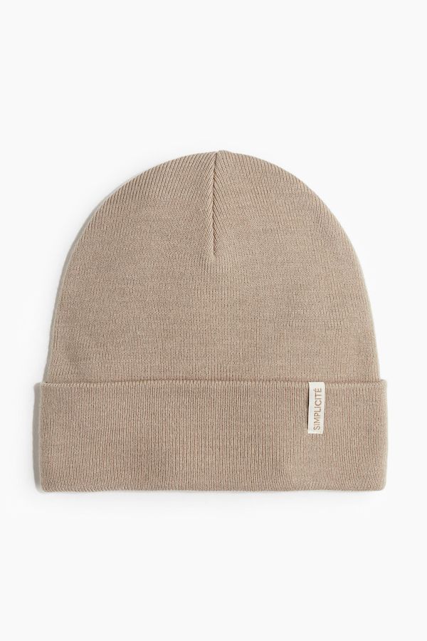 Gorro beanie en punto fino