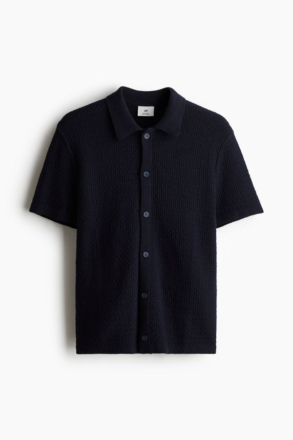 Camisa en punto texturizado Regular Fit