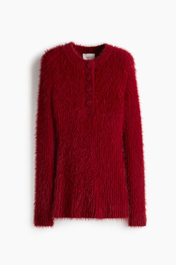 Sweater en punto efecto peludo
