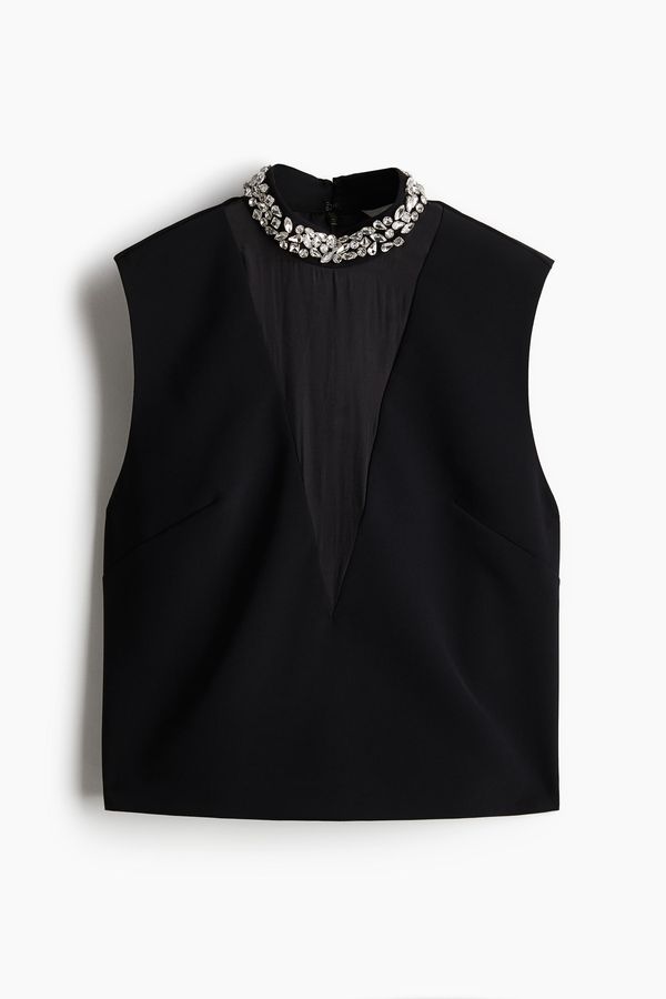 Top con strass