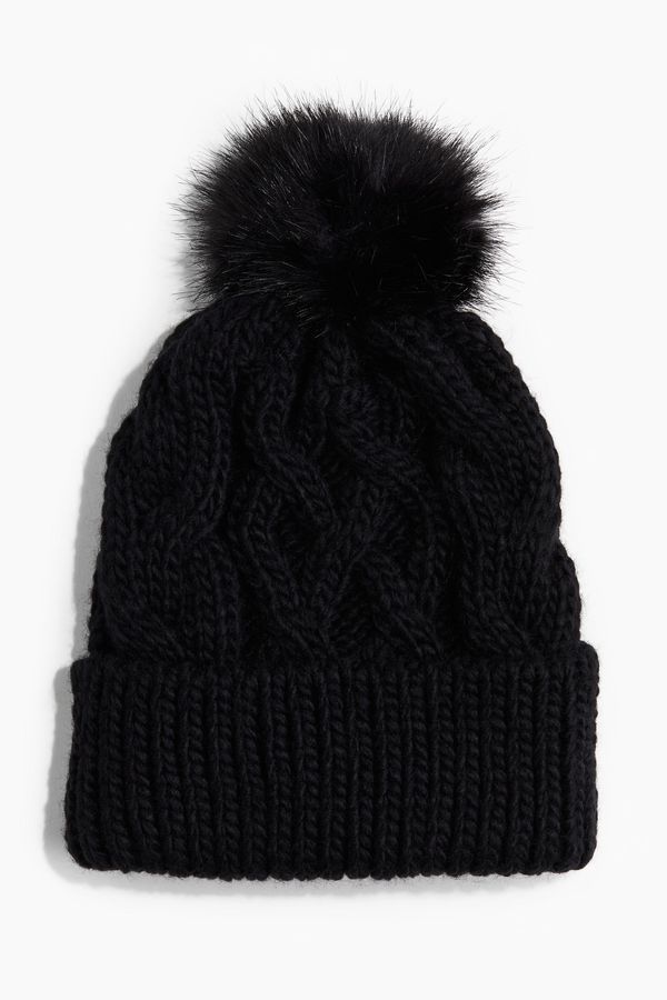 Gorro en punto trenzado