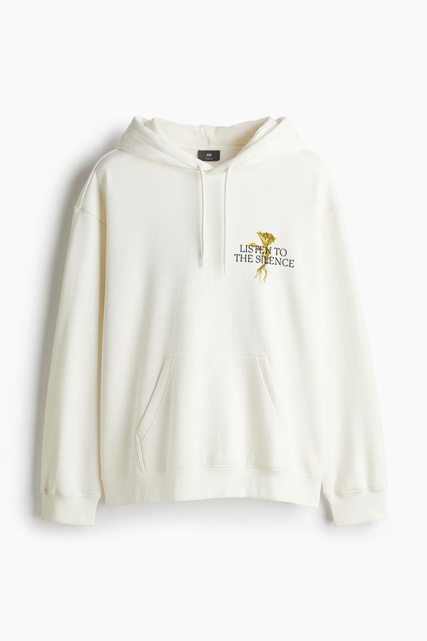 Polerón hoodie estampado Loose Fit