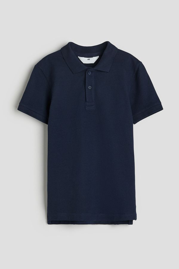 Polera polo en piqué de algodón