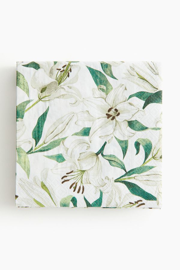 Pack de 20 servilletas estampadas de papel