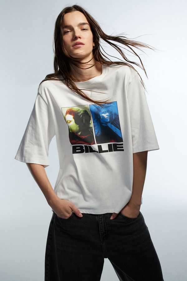 Polera oversize con motivo estampado