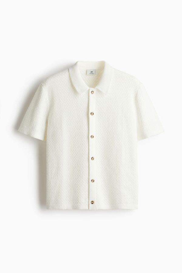 Camisa en punto texturizado Regular Fit