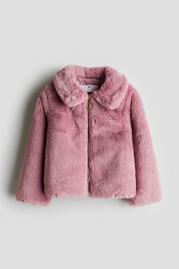 Chaqueta efecto peludo