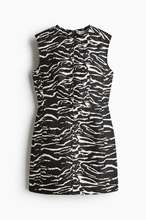 Minivestido en tejido jacquard