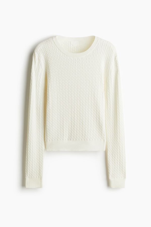 Sweater en punto trenzado