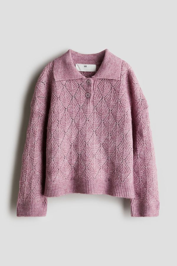 Sweater en punto pointelle