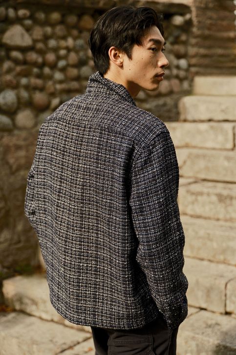 Overshirt en tejido waffle Regular Fit
