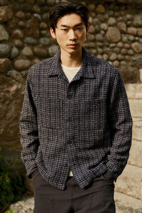 Overshirt en tejido waffle Regular Fit