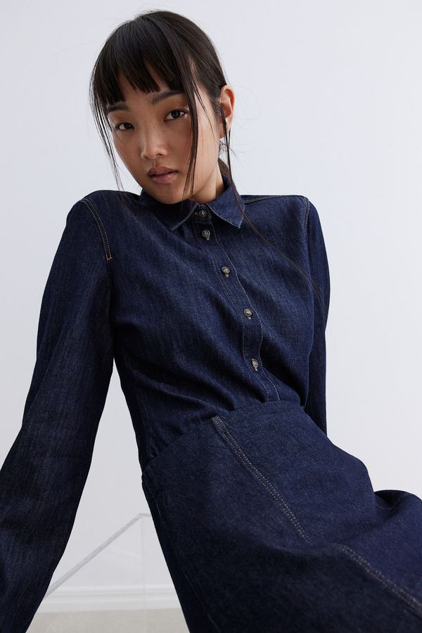 Camisa denim corta
