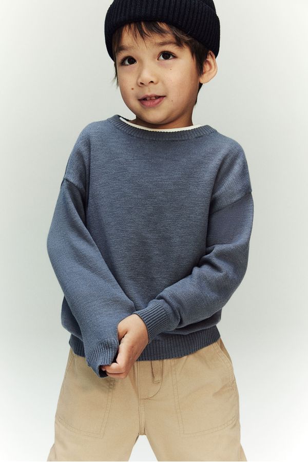 Sweater de corte holgado en algodón