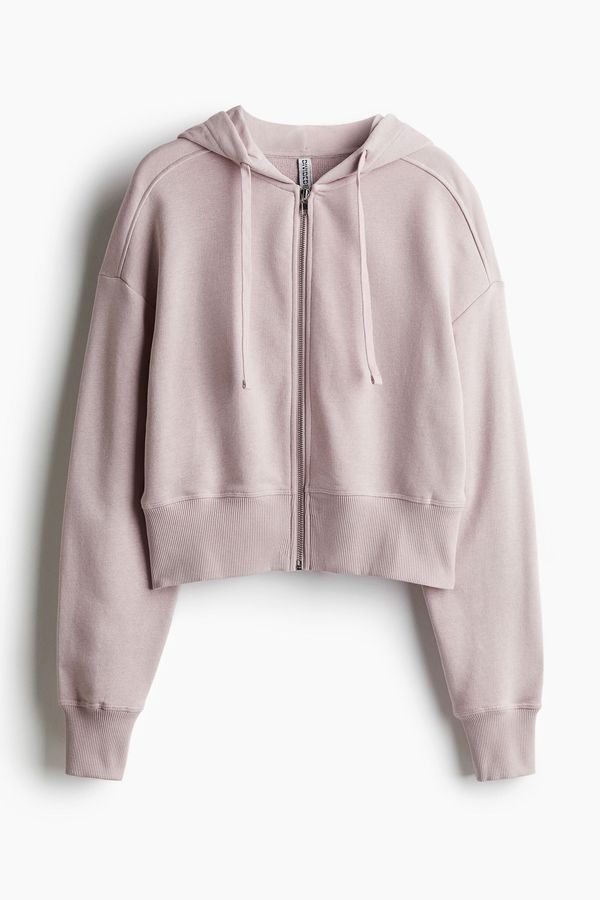 Polerón hoodie corto con cierre