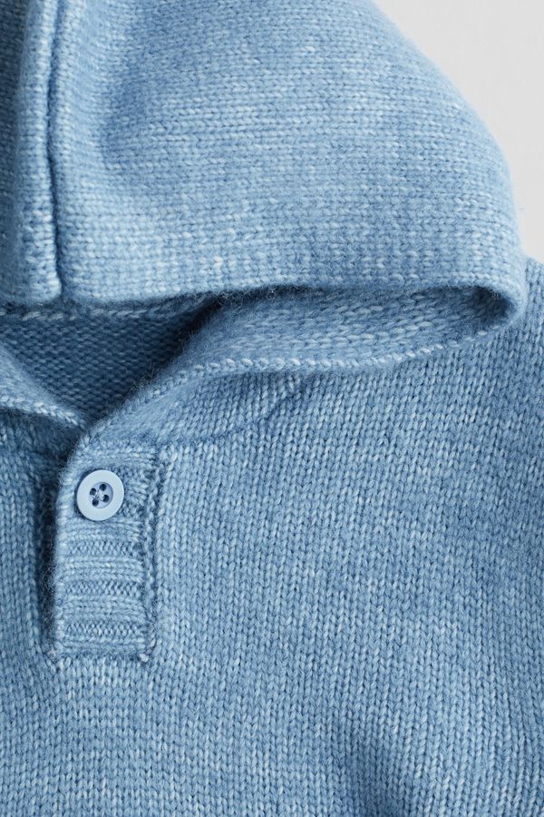 Sweater hoodie de punto fino con capucha