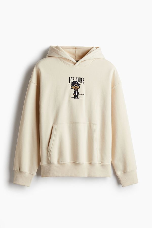 Polerón hoodie Oversized Fit con motivo