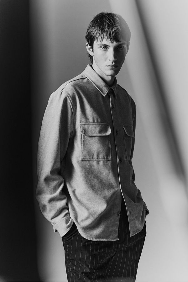 Overshirt de fieltro Regular Fit