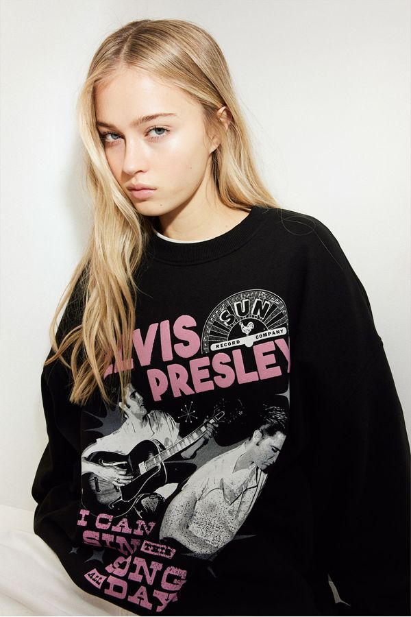 Polerón oversize con estampado