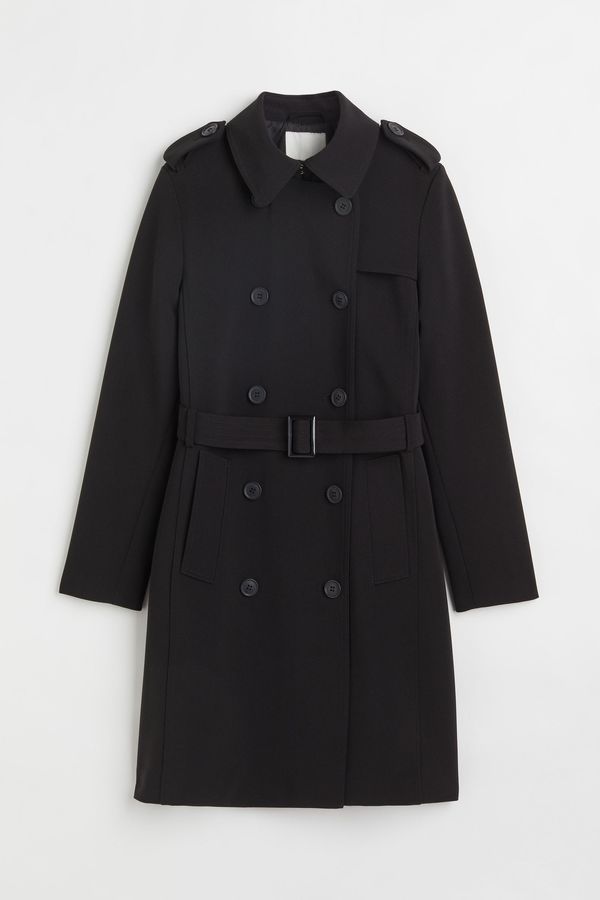 Trenchcoat de doble botonadura