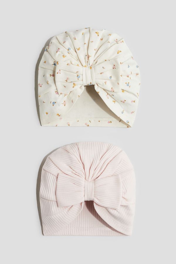 Pack de 2 gorros con nudo decorativo