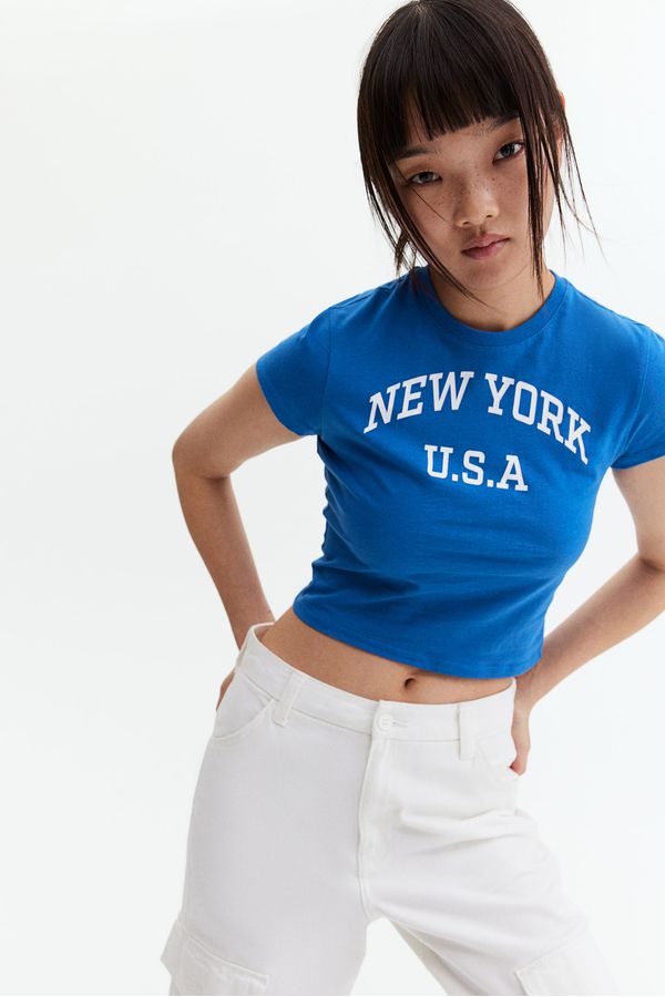 Polera con motivo estampado