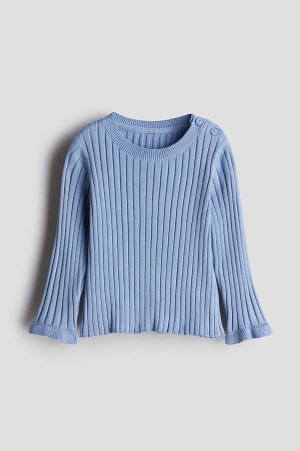 Sweater en punto acanalado