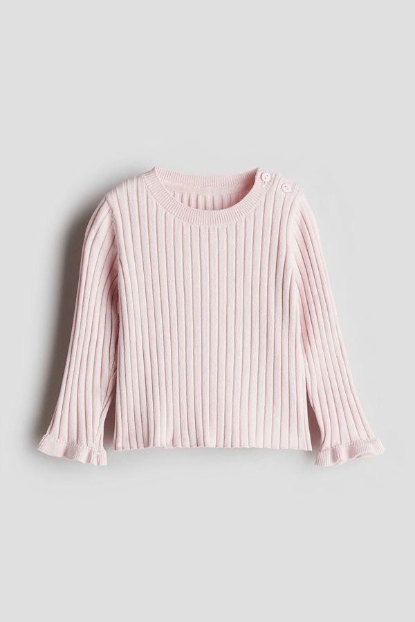 Sweater en punto acanalado