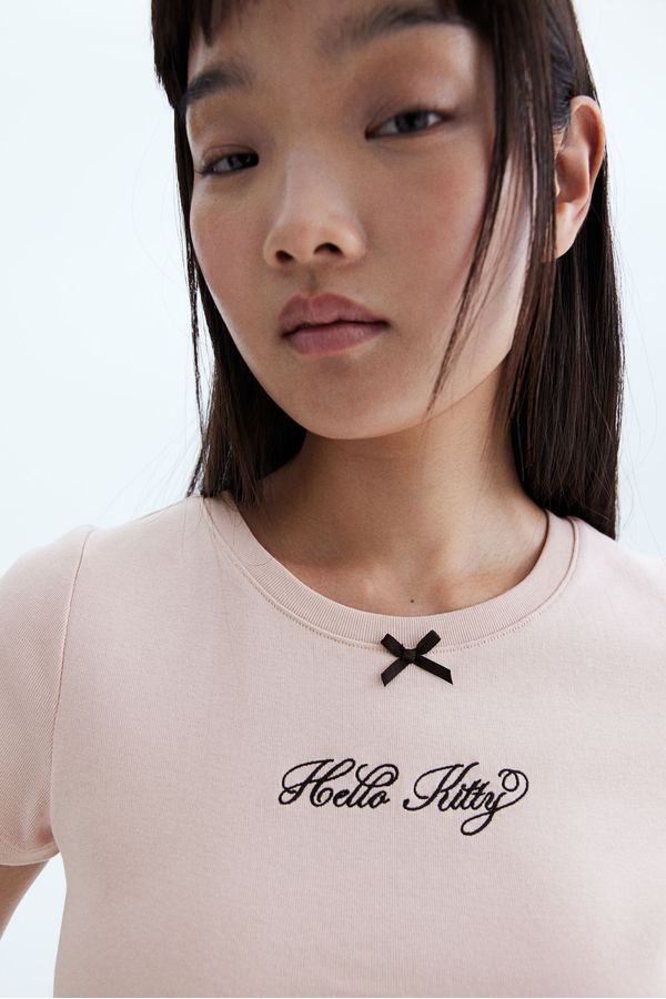 Polera con motivo estampado