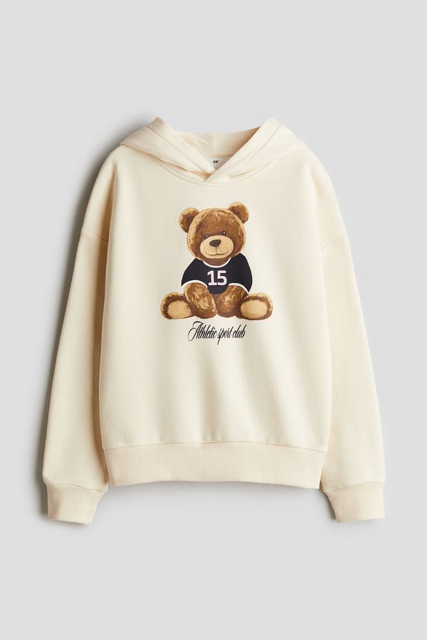 Polerón hoodie con motivo estampado