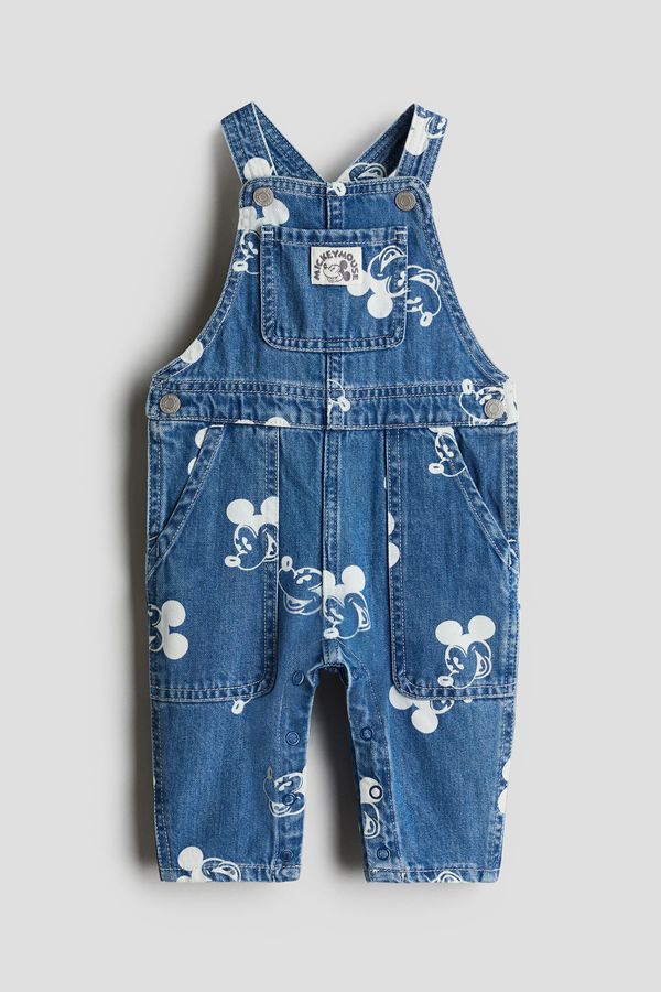 Jardinera denim con estampado