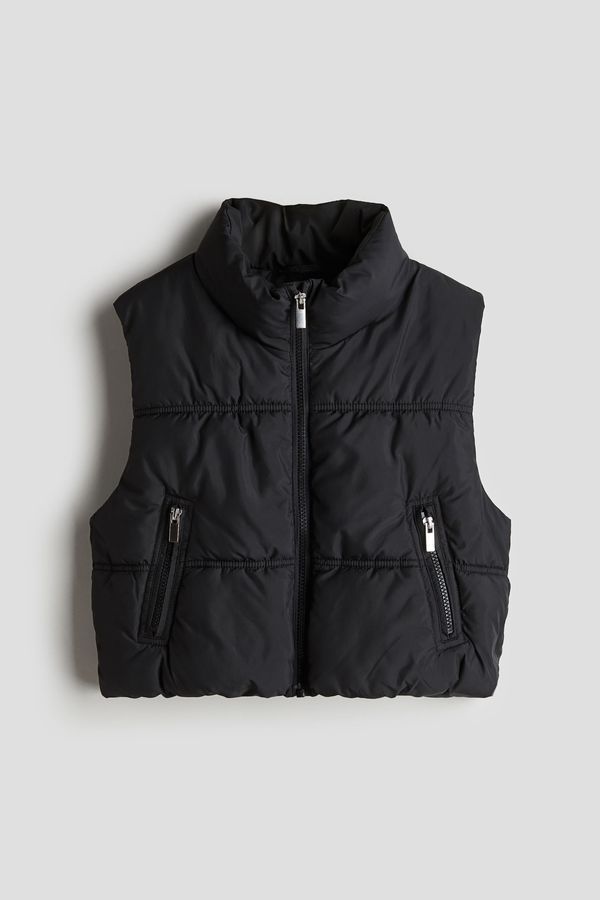 Parka acolchada corta sin mangas