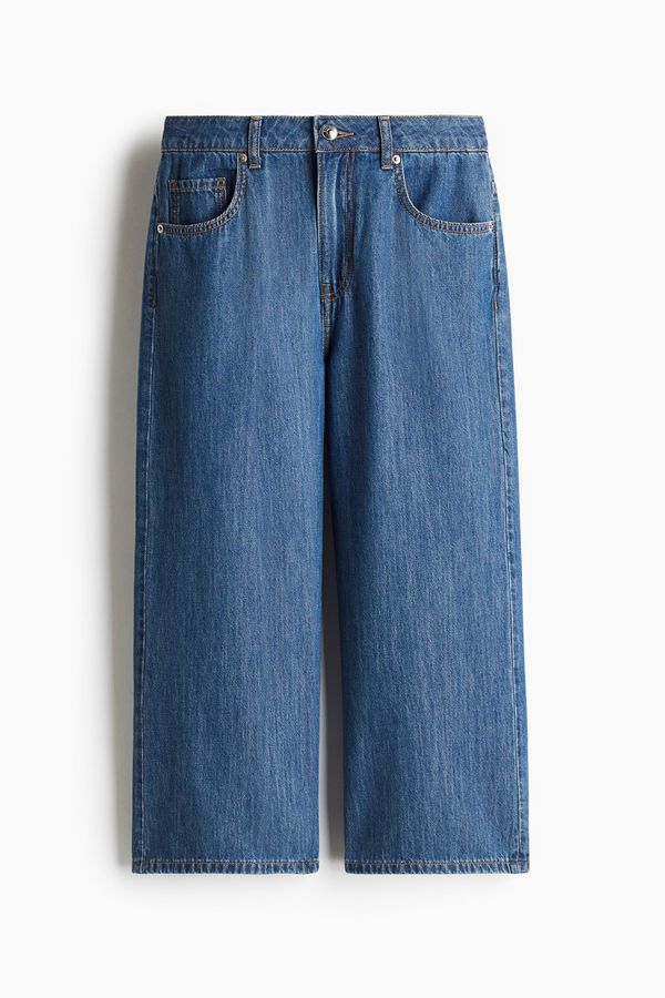 Wide High Cropped Jeans