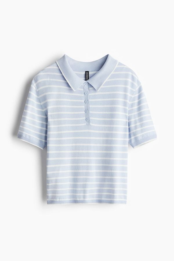 Polera polo de punto fino