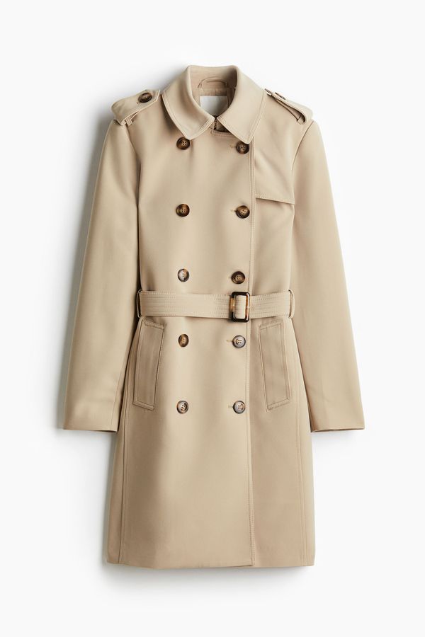 Trenchcoat de doble botonadura