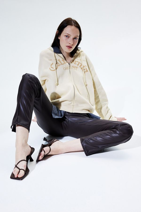 Polerón hoodie con cierre oversize