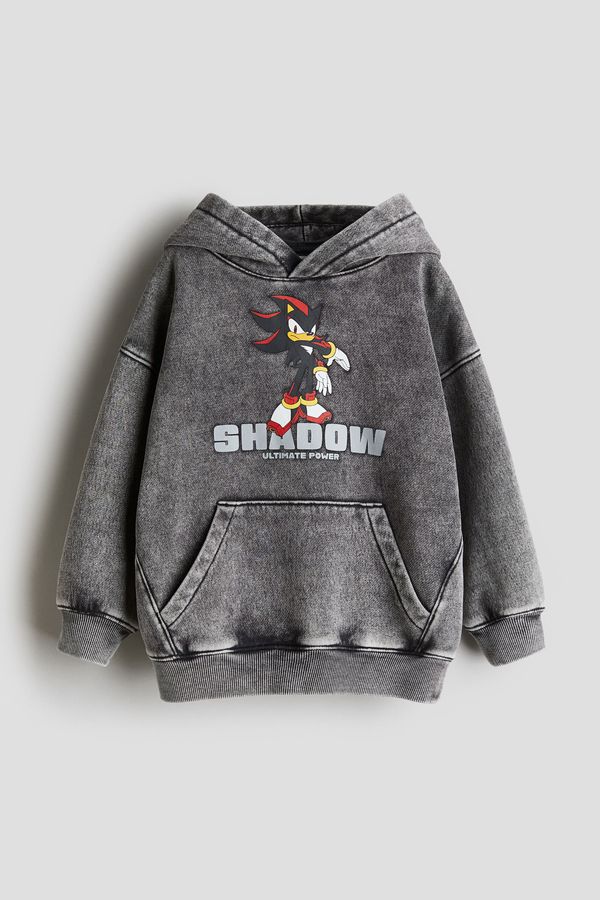 Polerón hoodie con motivo estampado