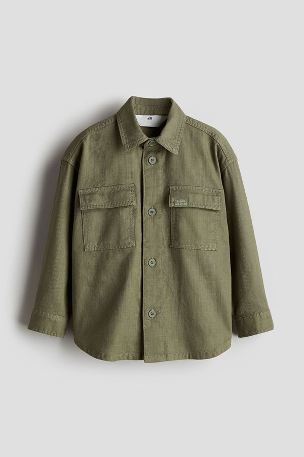 Camisa de algodón de calce holgado