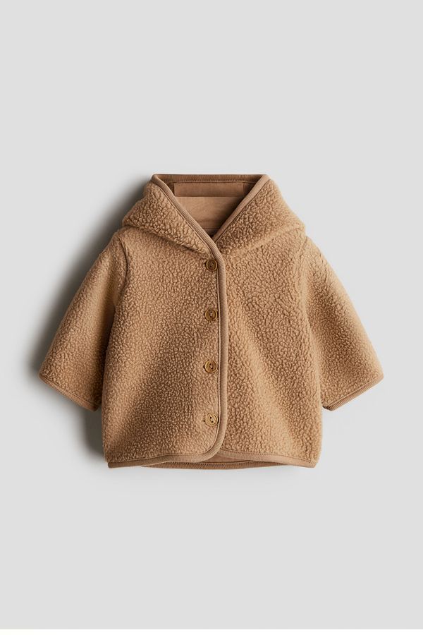 Chaqueta en tejido peluche