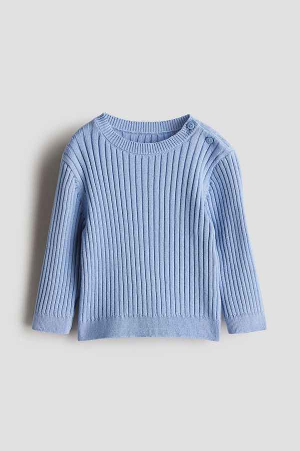 Sweater en punto acanalado