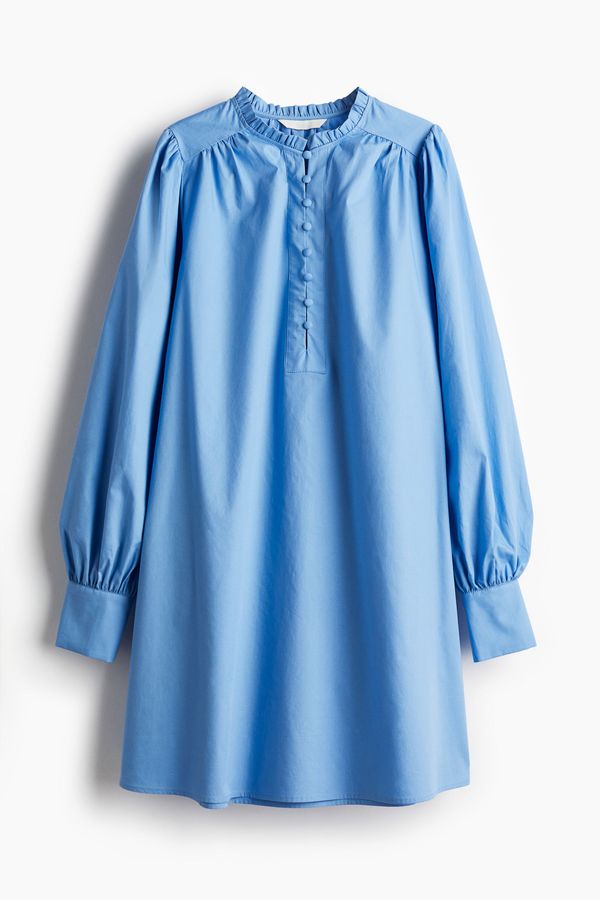 Vestido evasé de algodón