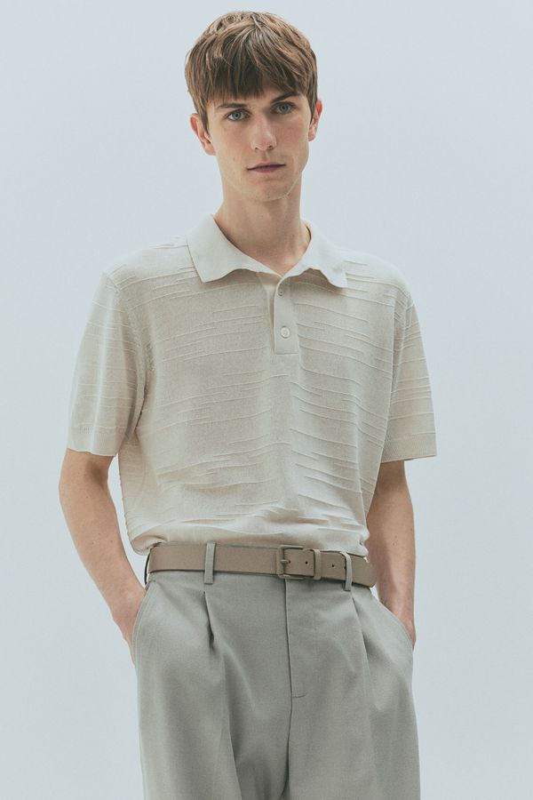 Polera polo en punto fino Regular Fit