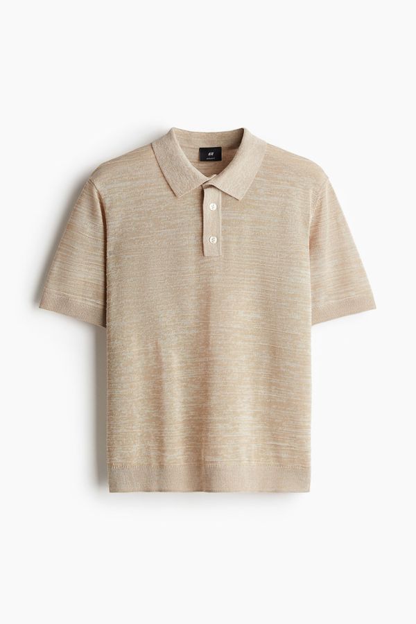 Polera polo en punto fino Regular Fit