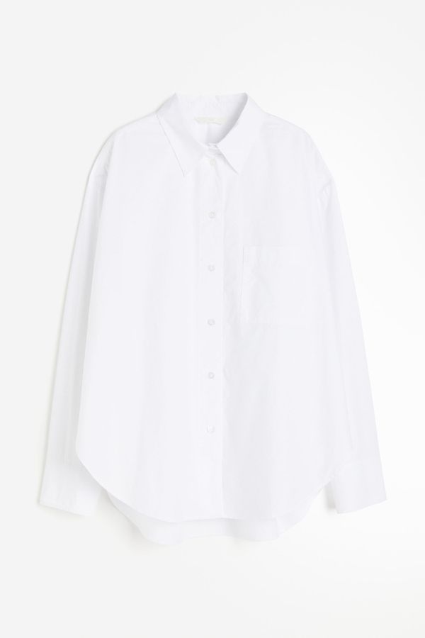 Camisa oversize de popelina