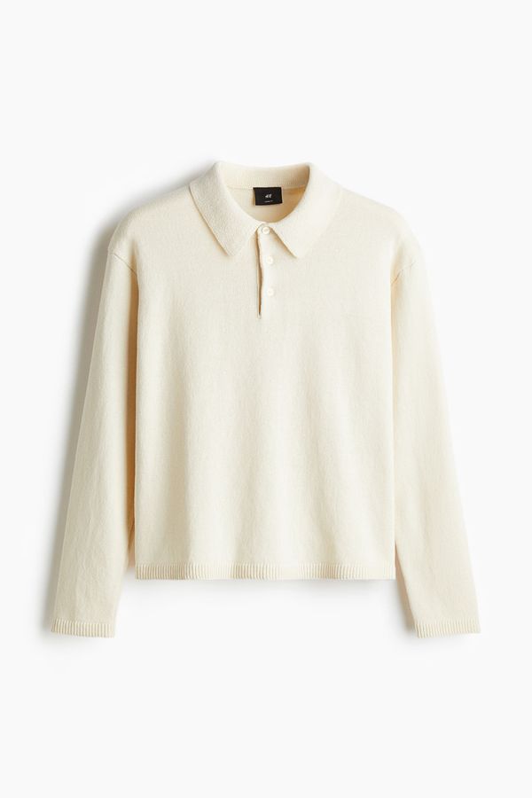 Polera polo de punto fino Loose Fit