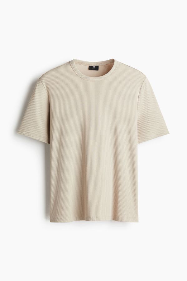 Polera acanalada Slim Fit